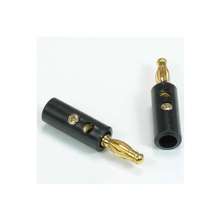 Bestlink Netware Banana Plug Gold Plated Plastic Black 201201BK